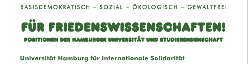 Grünen-LMV-Aktion: Für Friedenswissenschaften!